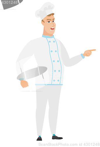 Image of Furious chef cook screaming vector illustration.