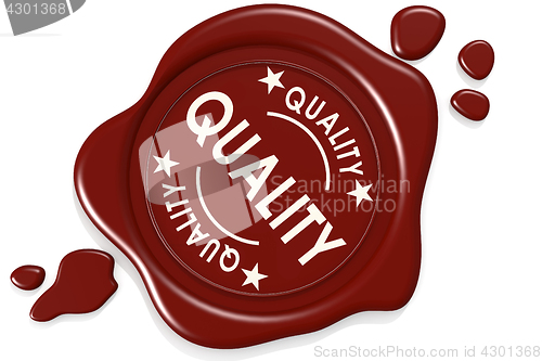 Image of Quality label seal isolated