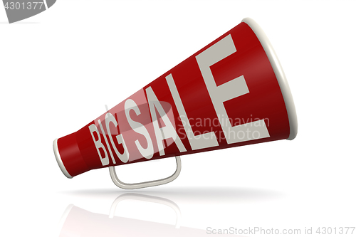 Image of Red megaphone with big sale word