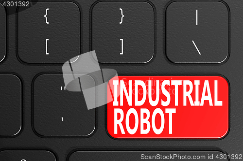 Image of Industrial Robot on black keyboard