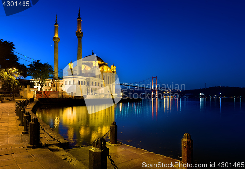 Image of Ortakoy Mosque st sunrise