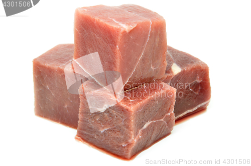 Image of Diced or cubed raw beef steak