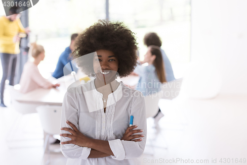 Image of Multiethnic startup Business Team At A Meeting at modern office 