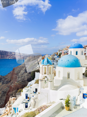 Image of Landscape Santorini Island, Fira, , Greece