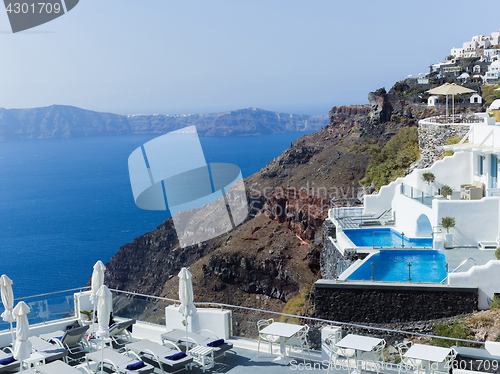 Image of Landscape Santorini Island, Fira, , Greece