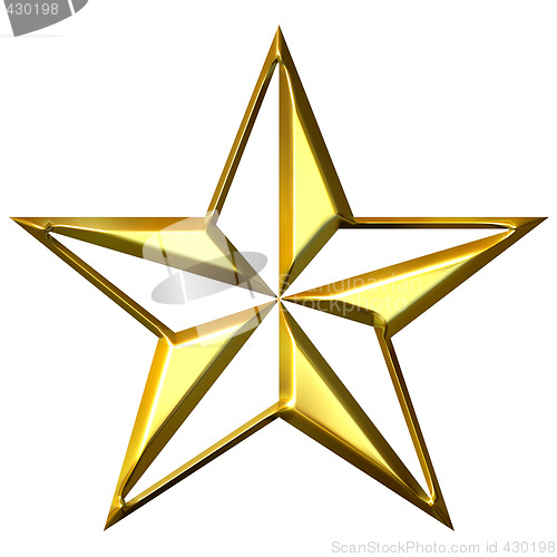 Image of 3D Golden Star