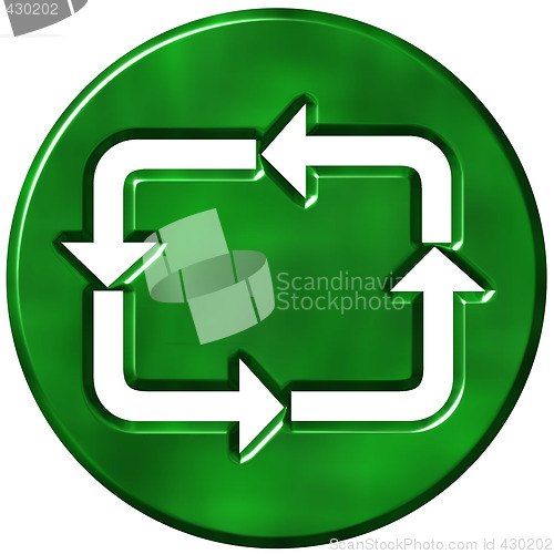 Image of 3D Recycling Symbol