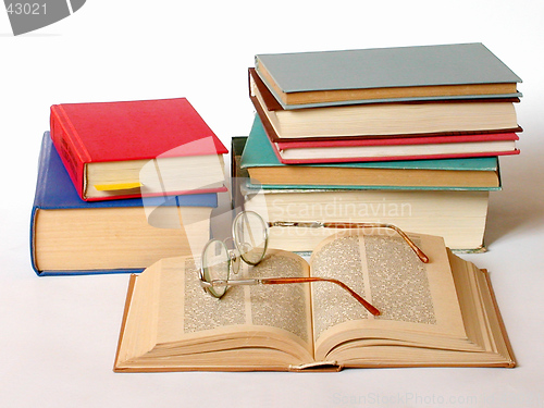 Image of Books and glasses