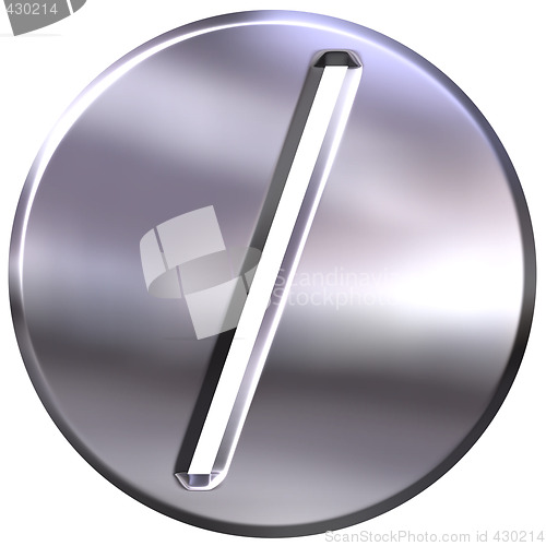 Image of 3D Silver Framed Division Symbol
