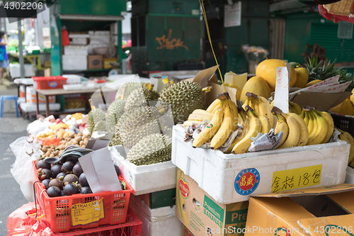 Image of Durian and Bananas