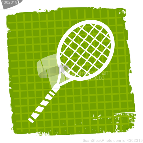 Image of Tennis Icon Indicates Sign Racquet And Symbol