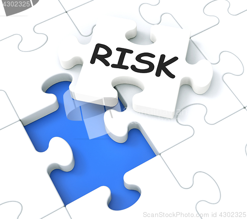 Image of Risk Puzzle Showing Monetary Crisis