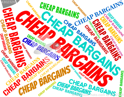 Image of Cheap Bargains Means Special Offer And Discounts