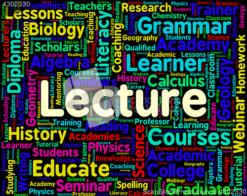 Image of Lecture Word Means Lesson Text And Words
