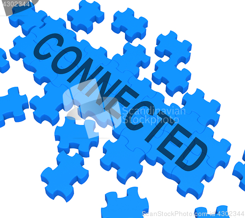 Image of Connected Puzzle Showing Global Communications