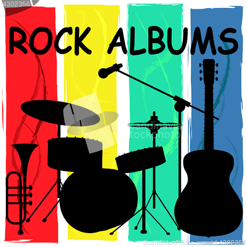 Image of Rock Albums Means Sound Track And Acoustic