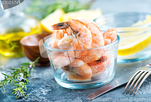 Image of boiled shrimps