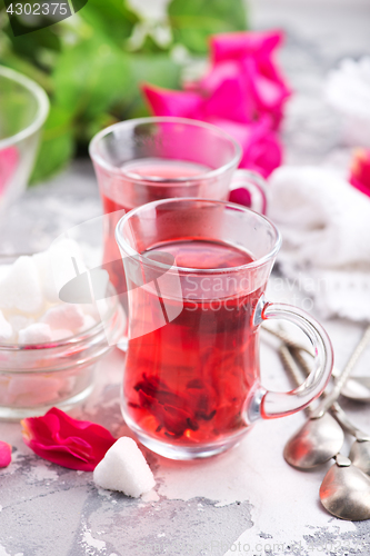 Image of tea with rose