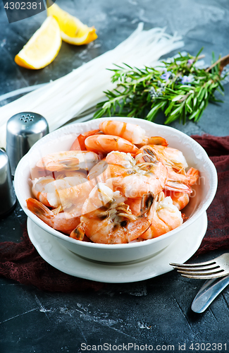 Image of boiled shrimps