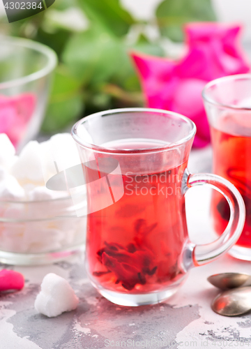 Image of tea with rose