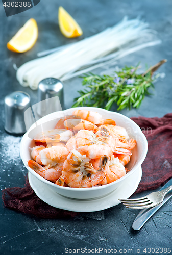 Image of boiled shrimps