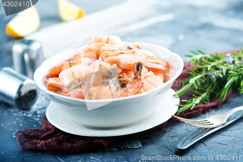 Image of boiled shrimps