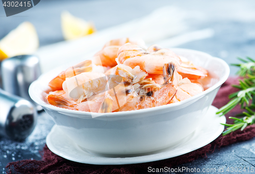 Image of boiled shrimps