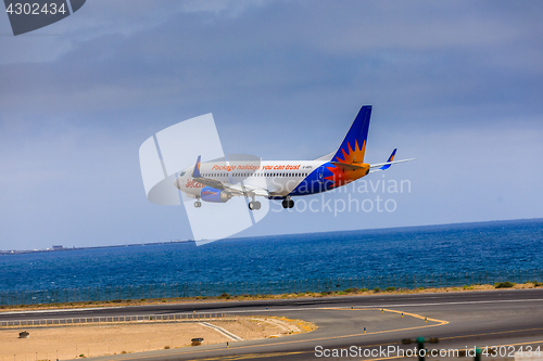 Image of ARECIFE, SPAIN - APRIL, 15 2017: Boeing 737-300 of Jet2holidays 