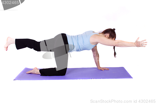 Image of Woman in Yoga Position