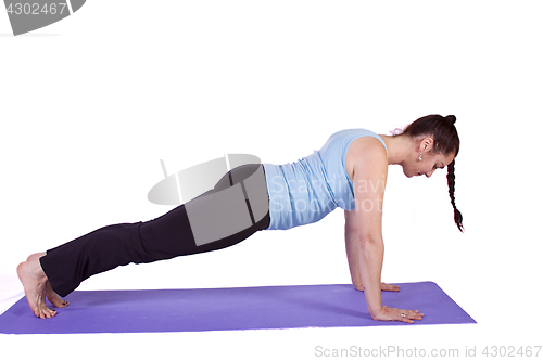 Image of Woman in Yoga Position