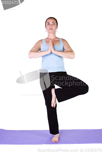 Image of Woman in Yoga Position