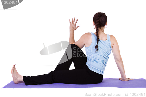 Image of Woman in Yoga Position