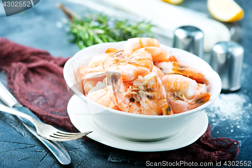 Image of boiled shrimps