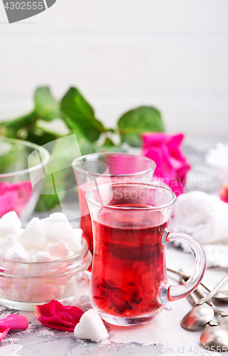 Image of tea with rose