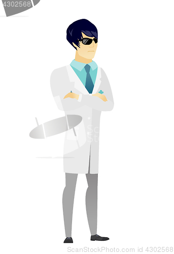 Image of Confident doctor in sunglasses.