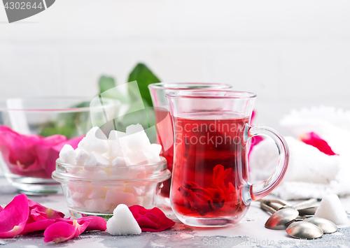 Image of tea with rose