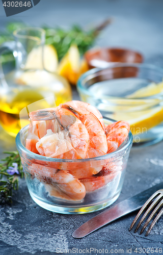 Image of boiled shrimps