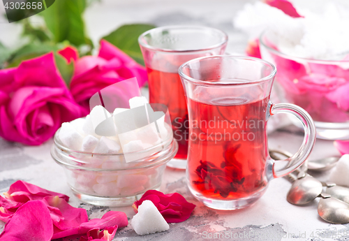 Image of tea with rose