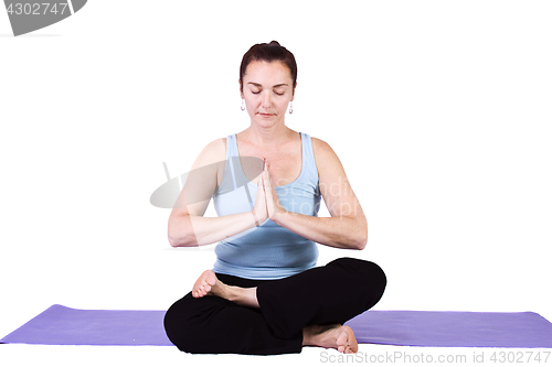 Image of Woman in Yoga Position