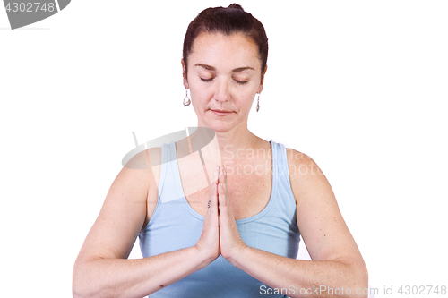 Image of Woman in Yoga Position