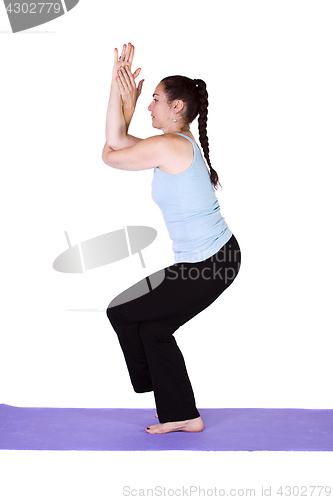 Image of Woman in Yoga Position