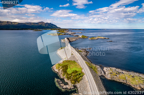 Image of Atlantic Ocean Road aerial photography.