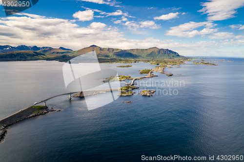 Image of Atlantic Ocean Road aerial photography.