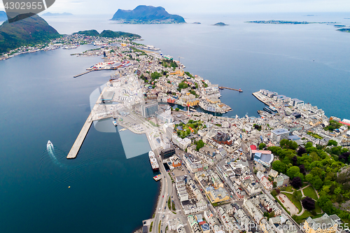 Image of Aksla at the city of Alesund , Norway