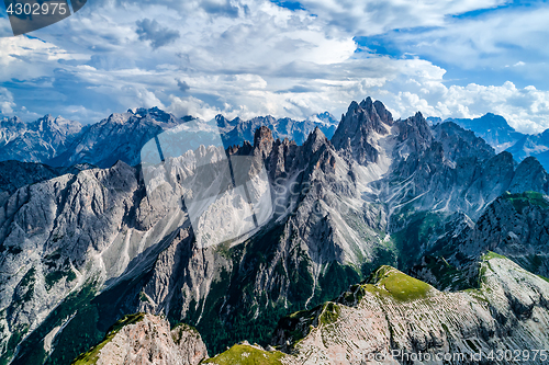 Image of National Nature Park Tre Cime In the Dolomites Alps. Beautiful n