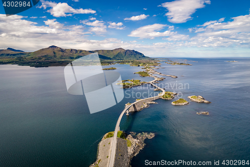 Image of Atlantic Ocean Road aerial photography.