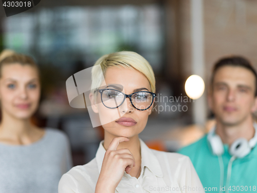 Image of Portrait of a startup business team At A Meeting