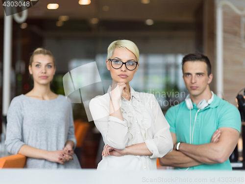 Image of Portrait of a startup business team At A Meeting