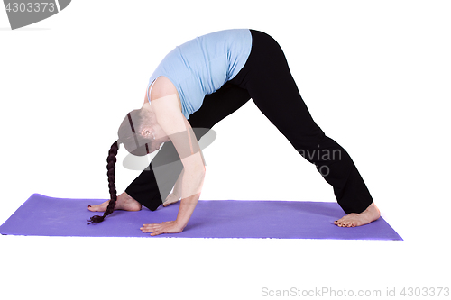 Image of Woman in Yoga Position