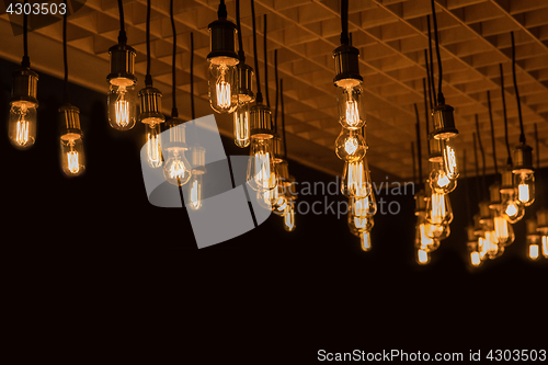 Image of Retro lamp background